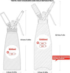 OSJCOOK Whipped CreamDispenser Stainless Steel & Aluminum (Single layer, 500ml)