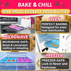 3Pcs Puppy Paw & Bone Silicone Molds - Non-Stick Candy Mold, Reusable Ice Cube Molds for Frozen Dog Treats, Chocolate, Jelly, Biscuit - Food Grade 2-in-1 Dog Treat Mold for Baking and Freezing