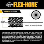 Brush Research BC7818 FLEX-HONE®, 7/8" (22.2mm) Diameter, 180 Grit, Silicon Carbide, For Mild Steel, Stainless Steel, Cast Iron and Softer Ferrous Materials