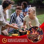6 Pcs Instant Read Meat Thermometer with Long Probe 9.65 Inch Kitchen Cooking Food Candy Waterproof Digital Thermometer for BBQ Water Milk Yogurt Liquid Cooking(Black)