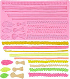Hemp Rope Fondant Molds, Macrame Tassel Cake Decorating Silicone Molds, Kitchen Candy Chocolate Baking Tools for Cookie Mousse Cupcake Desserts, Epoxy Crafts, Modeling Clay, Candle Decoration, Soap