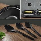 Sunvivi Triple Slow Cooker Buffet Servers and Warmer,3 Pot Food Small Mini Manual Slow Cooker with Adjustable Temp Stainless Steel Lid Rests,Removable Ceramic Pot, 3 * 1.5 Quarts Black
