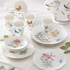 Lenox 865075 Butterfly Meadow 28-Piece Dinnerware Set, White