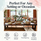 Portmeirion Minerals 10.5" Dinner Plate, Rose Quartz (Set of 4) - Modern Stoneware Plates, Artisan-Crafted with Gentle Curves, Durable for Dining, Microwave & Dishwasher Safe - Made in Portugal