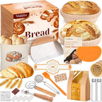 Sourdough Starter Kit, Sourdough Bread Baking Supplies, Sourdough Kit for Modern Home and Kitchen, Sourdough Bread Basket, Sour Dough Kit, Bread Making Tools Kit Gifts for Bakers Women Wife Mom