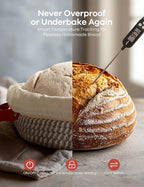 Ganiza Sourdough Starter Kit, Cotton Rope Sourdough Bread Baking Supplies, 9'' Round & 10'' Oval Banneton Basket with Liners & Covers, Sourdough Proofing Basket Kit Gifts for Bakers Women Wife Mom