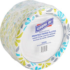 Genuine Joe Printed Paper Plates, 10" (Pack of 500)