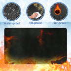 Ogrmar 90 x 52 Inch Under Grill Mats for Outdoor Grill, Indoor Fire Pit/Fireplace Mat, Waterproof Oil-Proof Grill Floor Pads, BBQ Mat Protector for Deck, Patio and Grass (90 * 52 Inch)