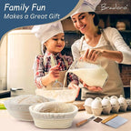 Sourdough Starter Kit, Sourdough Bread Baking Supplies, Sour Dough Starter Kits, Sour Dough Tools, Bread Making Tools, Starter Kits for Beginners, Banneton Proofing Basket, Gift for Mom Baker