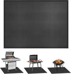 kanhiro Large 65 x 48 inches Under Grill Mat for Outdoor Grill, Indoor Fireplace/Fire Pit Mat, Double-Sided Fireproof Grill Pad, Oil-Proof Waterproof BBQ Protector for Decks and Patios