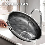 Hybrid Pans Set Nonstick with 2Lid, 8&10&12 Inch Nonstick Frying Pans Set, Dishwasher Induction Oven Broiler Safe Stainless Steel Skillet, PFOA Free Kitchen set