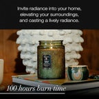 Voluspa Temple Moss, Large Candle Jar, 18oz, Coconut Wax Blend, Scented Candles for Home, 100 Hour Burn Time, Handcrafted in the USA