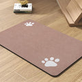 Pet Feeding Mat-Absorbent Dog Mat for Food and Water Bowl-No Stains Quick Dry Water Dispenser Mat-Dog Accessories Pet Supplies-Bowl for Messy Drinkers（Dusty Pink,17"x34"