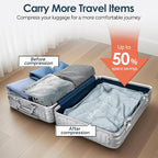 Vacuum Bags for Travel Luggage with Wireless Pump, Compression Bags for Carry On Suitcases and Backpack, Vacuum Seal Packing cube for Cloth Packing (1PC + PUMP)