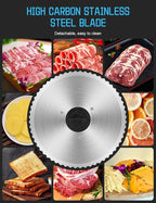 Meat Slicer,TOKASS Electric Deli Food Slicer with Removable 7.5’’ Stainless Steel Blade, Adjustable Thickness Meat Slicer for Home Use, Child Lock Protection, Easy to Clean, Food Slicer Machine-Silver