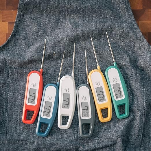 Lavatools Javelin® Ultra-Fast 3-Second Digital Instant Read Meat Thermometer for Grill and Cooking, 2.75" Probe, Compact Foldable Design, Large Display, IP65 Water Resistant, NSF Certified – Maize