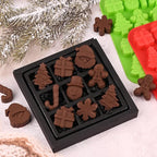 Actvty Christmas Chocolate Molds, Christmas Candy Silicone Molds, 4 Packs 14 Cavity Xmas Theme Baking Molds for Making Chocolate, Candy, Gummy, Jello, Ice, Wax Melts