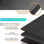 UBeesize Thickened 60x36 inch Under Grill Mat for Outdoor Grill, Fireproof Mat for Lawn, Smokers, Gas Grills, Deck and Patio, Fireplace Mat Fire Pit Mat,Oil-Proof Waterproof Non-Slip BBQ Protector