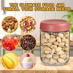 16 oz Glass Jars with Airtight Lids, Wide Mouth Mason Jars, Glass Storage Containers for Fruit, Overnight Oats, Salad Dressing, Sauce, Cereal, Yogurt, Snacks (6)