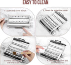 Pasta Maker Attachment for KitchenAid Stand Mixers, 3 in 1 Set Pasta Machine Attachment included Pasta Sheet Roller, Spaghetti Cutter, Fettuccine Cutter