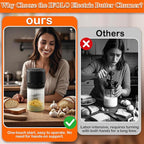 IFOLO Electric Butter Churner – One-Touch Butter Maker, 34oz Food-Grade Glass Jar with High-Speed Brushless Motor, Freshly Made in Just 5-10 Mins.