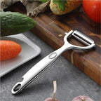 Premium Vegetable Peeler, Y Shaped Super Sharp, Stainless Steel, Bottle Opener, Hanging Hole, Potato Eye Remover, Non-Slip Handle Slicer for Apple Carrot