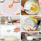4 Color Complete sourdough bread makin Starter Kit,Sourdough Bread Baking Supplies for Beginner with Pot, Banneton Bread Proofing Baskets, Starter Jar, Scraper, Bread Making Tools & More (Orange)