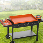 Silicone Griddle Cover Set for Blackstone 36" with 16" Blackstone Griddle Accessories, Cleaning Brush | Heavy Duty Food-Grade Grill Mats Accessories | All Season Protection from Dirt Rust