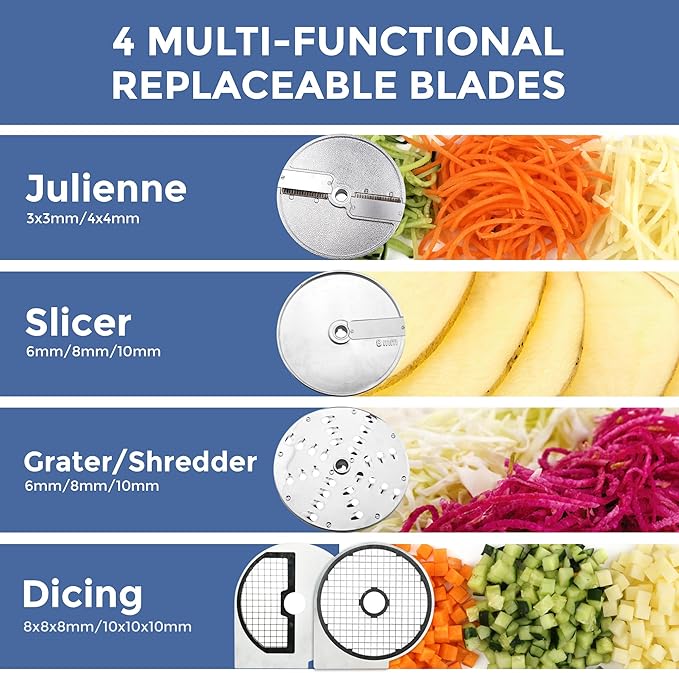 TK Universal Disc Replacement for Half and Round Hopper - Vegetable Chopper - Slicer 10mm for Slicing