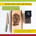 Imersa Elite Sous Vide Cooker with Unique Folding Design | Powerful Pump Immersion Circulator | App Enabled with Big Display | by Vesta Precision