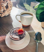 Mora Ceramic Ramekins - 6oz, Set of 6 - Small Oven Safe Baking Dishes/Cups - For Personal Pudding, Creme Brulee, Souffle, Serving Dip, Custard, Ice Cream - Single Mini Bowls - Vanilla White