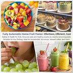 Automatic Grape Peeler Machine, Electric Garlic Peeler & Cherry Tomato Skin Remover Tool for Small Fruits, Efficient Peeling Kitchen Gadget for Home Use (Blue)