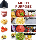 Li&Zhao Ground Beef Chopper Tool - Meat Chopper for Ground Beef Ground Meat Smasher Hamburger Smasher Tool Ground Beef Masher Meat Spatula Chopper Potato Mashers Heat Resistant Nylon for Mix and Chop