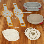 Banneton Bread Proofing Basket Set, Round & Oval Sourdough Proofing Baskets with Liners, Covers & Silicone Bread Mats, Sourdough banneton basket for Sourdough Baking Supplies