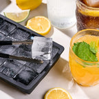 Ice Cube Tray with Lid, Ice Trays for Freezer, 2 Pack 30 Cubes, Silicone Square Ice Molds for Whiskey,Cocktails and Daily Drinks, BPA Free Easy Release, Includes Ice Cube Tongs