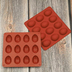 Easter Egg Chocolate Molds 3pcs Silicone Easter Candy Molds 12 Design Egg Candy Molds Non Stick for Ice Cube Resin Expoxy