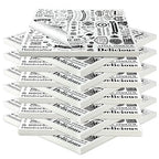 Outus 2400 Pcs 12 x 12 Inch Deli Wax Paper Sheets Grease Resistant Tray Basket Liners Newsprint Paper Water and Grease Proof Sandwich Wrapping Square Hot Dog Wrappers for Food Baking (White)