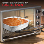 8x8 Foil Pans (10 Pack) 8 Inch Square Aluminum Pans - Foil Pans - Disposable Food Containers Great for Baking Cake, Cooking, Heating, Storing, Prepping Food