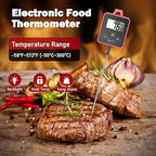 Digital Candy Thermometer with Pot Clip, Backlight LCD, 8" Long Probe, Temperature Alarm, ℃/℉ Switch, Instant Read Kitchen Thermometer for Cooking, Baking, and Candy Making
