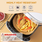100Pcs Small Air Fryer Liners Disposable, Parchment Sheets Round, 6.5 Inch Round Airfryer Paper Basket Bowl Liner for Baking Cooking Food
