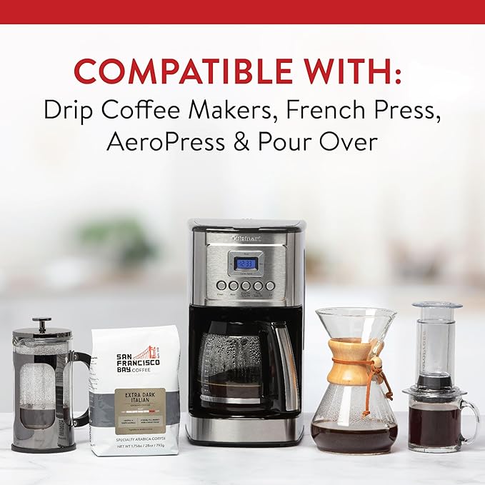SF Bay Coffee Extra Dark Italian 28 oz Bag, Ground Dark Roast