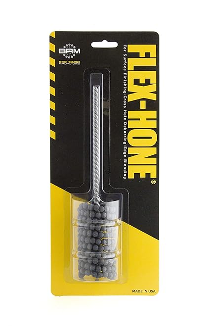 Brush Research BC13824 FLEX-HONE®, 1-3/8" (35mm) Diameter, 240 Grit, Silicon Carbide, For Mild Steel, Stainless Steel, Cast Iron and Softer Ferrous Materials