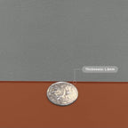 Leather Dresser Cover,1.8mm Thick,10x43 Inch,Dresser Protector Top,Dresser Top Protector,Dresser Cover Top,Dresser Top Cover,Dresser Cover Top for Bedroom.(Brown+Gray,10x43)