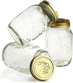 Bormioli Rocco Quattro Stagioni 33.75 oz. Canning Jar Set of 3, Gift Boxed