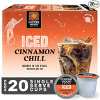 Copper Moon Single Serve Coffee Pods for Keurig K-Cup Brewers, Brew Over Ice Cinnamon Chill, 20 Count