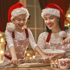 17" Premium Wooden Rolling Pins for Baking with Gnome Embossed Designs | 3mm Deep Springerle Cookie Molds | Christmas Rolling Pin & Baking Gifts for Women | Includes 3-in-1 Cleaning Brush