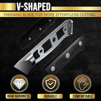 SliceElite Slice Series 8 Inch Chef Knife High Carbon German Steel Blade Pakkawood Handle Dual Sheath Sharp Cooking Knife for Meat Cleaver BBQ Kitchen Knife for Slicing Chopping Cutting Carving Tool