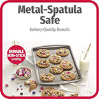 GoodCook Everyday Nonstick Carbon Steel 13” x 9” Baking Sheet Set, 3 Pack – Standard-Sized Carbon Steel Cooking Pans, Bakeware Set, Cookie Sheets for Baking, Oven Pan Set