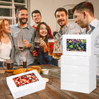 36 pcs Cookie Boxes,9x6x2.5 Inch Large Bakery Boxes with Window for Pies Chocolate Strawberries Muffins Donuts Pastry Dessert Christmas (White, 9 * 6 * 2.5inch/36pcs)