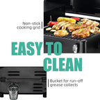 Z GRILLS 200A Table Top Wood Pellet Grill, Pellet Smoker with PID V2.1 Controller, Meat Probes, 202 sq.in Cooking Area, Fit for RVs, Road Trips & Apartments